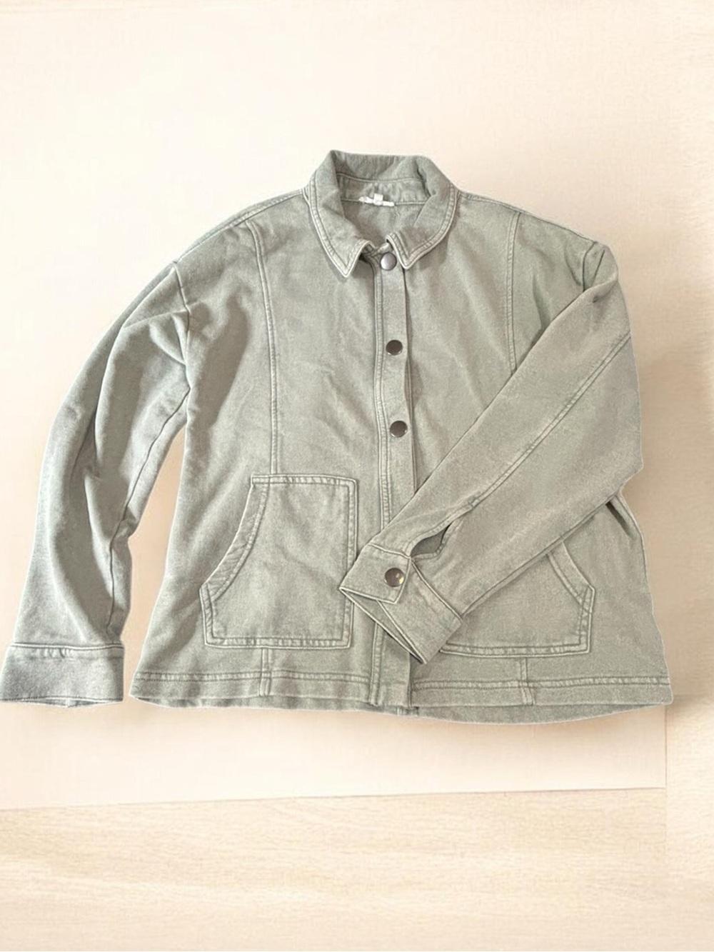 Maurices Sage Green Jean Jacket